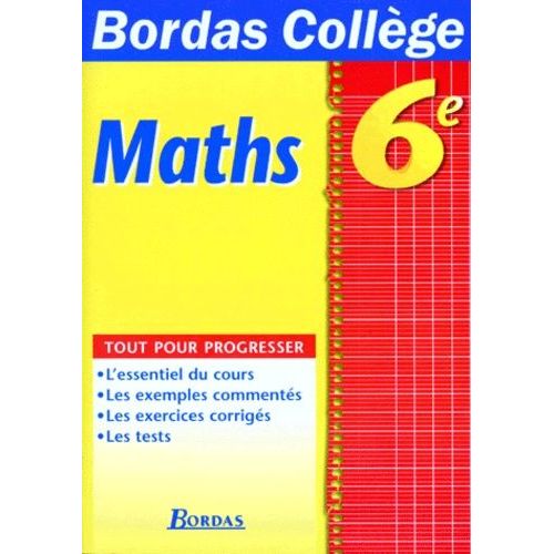 Maths, 6e