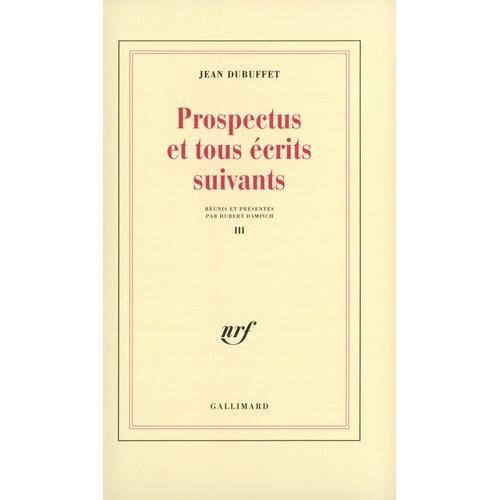 Prospectus Tome 3 - Prospectus