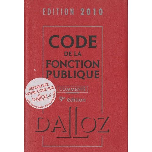 Code Fonction Publique Commenté