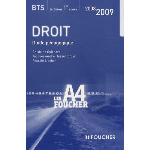 Droit Bts 1e Année - Guide Pédagogique