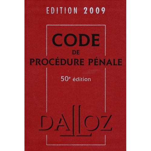 Code De Procédure Pénale 2009
