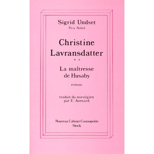 Christine Lavransdatter Tome 2 : La Maîtresse