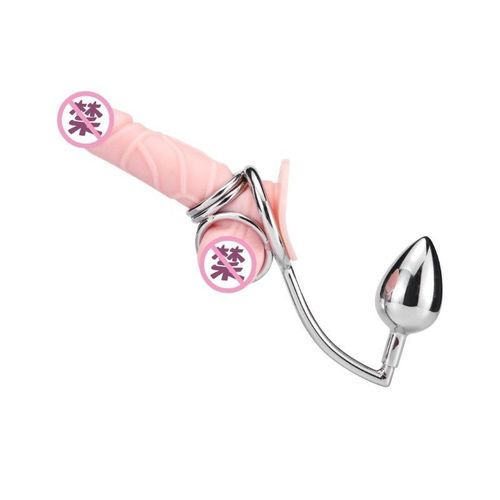 Cockring Queue Et Couilles Avec Plug Anal Multi Tailles