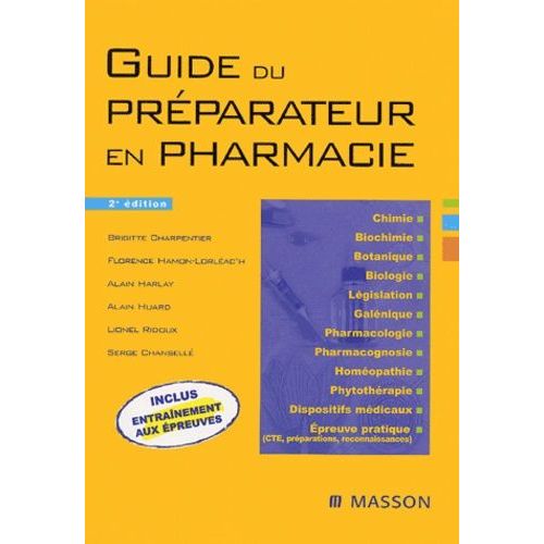 Guide Du Préparateur En Pharmacie