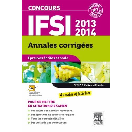 Concours Ifsi 2013-2014 - Annales Corrigées