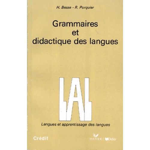Grammaires Et Didactiques Des Langues