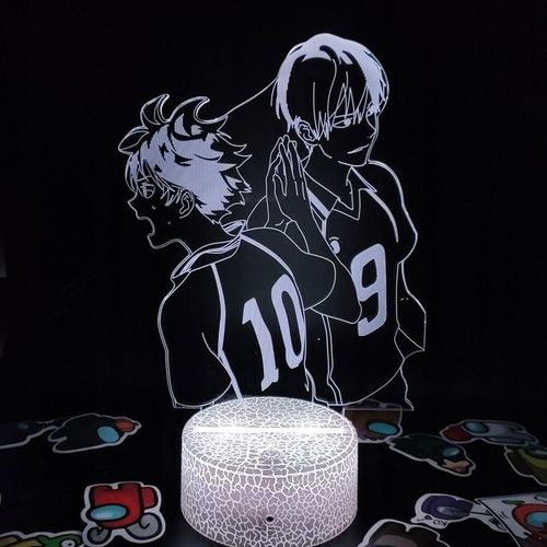 Lampe De Chevet Adaptée À Haikyuu Todo Kageyama Et Hinata Shoy, Veilleuse Af7808