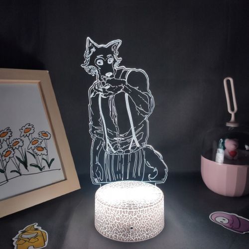 Lampe À Lave 3d Animée Manga Beastars, Lampe De Chevet, Veilleuse Af7757