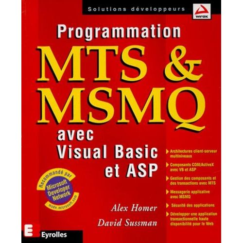 Programmation Mts Et Msmq Avec Visual Basic Et Asp