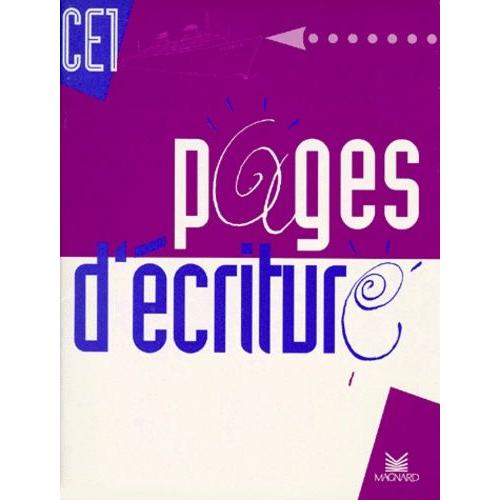 Pages D'écriture Ce1