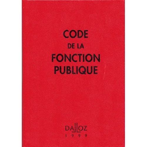 Code De La Fonction Publique - 1999