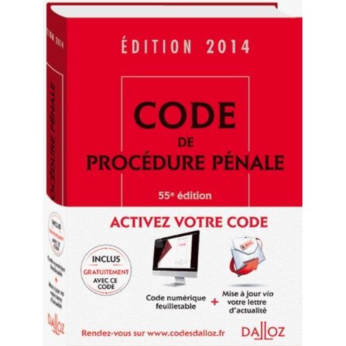Code De Procédure Pénale 2014