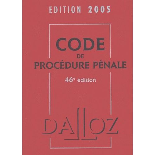 Code De Procédure Pénale