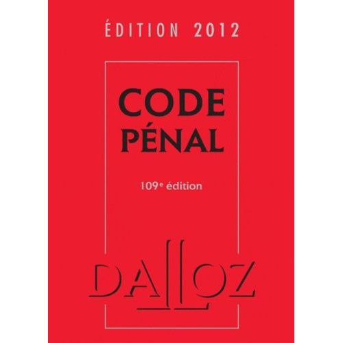 Code Pénal 2012