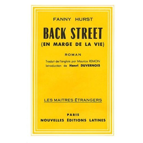 Back Street (En Marge De La Vie)