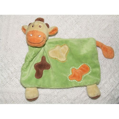 Vache Doudou Plat Kimbaloo Vert