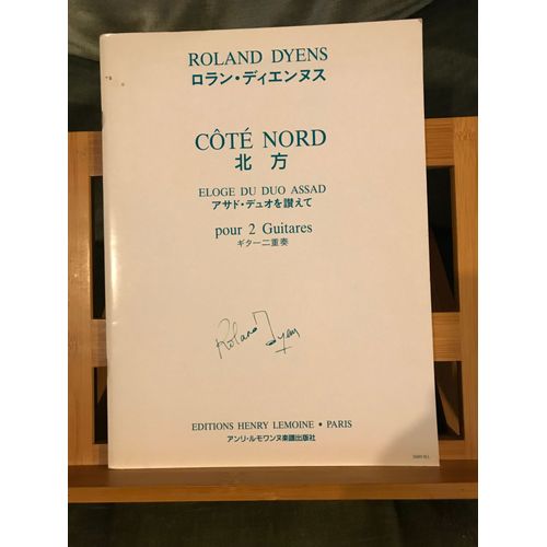 Roland Dyens Coté Nord Pour Deux Guitares Partition Éditions Lemoine