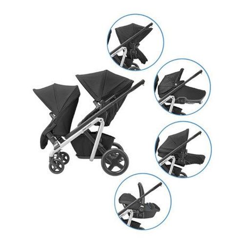 Kit Double Pour Poussette Duo Lila Nomad Black