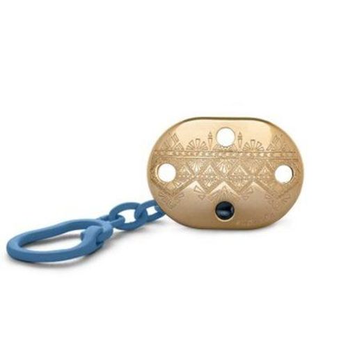 Attache Sucette Ethnic Bleu Foncé