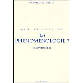 Mais Qu'est-Ce Que La Phénoménologie? Selon Husserl