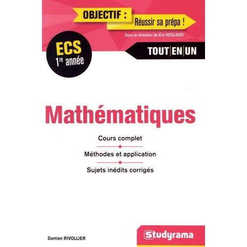 Mathématiques Ecs 1re Année