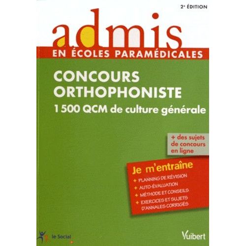 Concours Orthophoniste - 1500 Qcm De Culture Générale