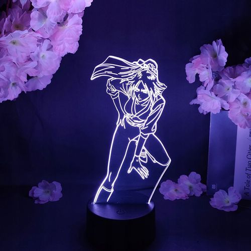 Lampe Led Adaptée Au Personnage De Dessin Animé Shihouin Yoruichi, Lampe De Chevet, Veilleuse Af9210