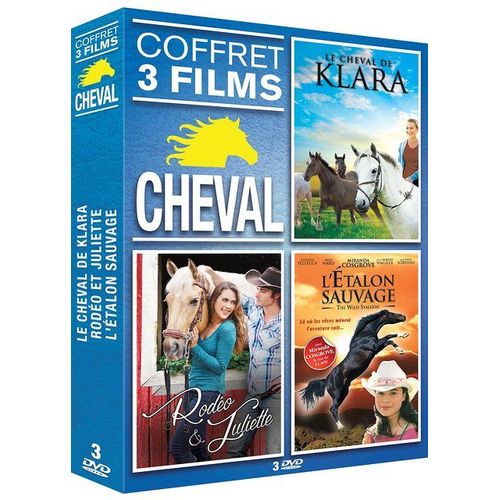 Cheval N° 2 - Coffret 3 Films : Le Cheval De Klara + Rodéo Et Juliette + L'étalon Sauvage - Pack