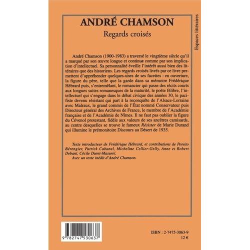 André Chamson - Regards Croisés