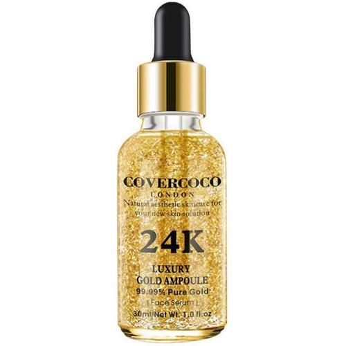 Allbesta Sérum 24k Gold Elixir Hydratant Raffermissant Anti Ageing Anti-Rides Infused Essence Oil Drops Pour Le Maquillage Du Visage Soin De La Peau 