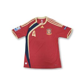 Maillot De Football Retro Équipe D'espagne N°4 Raoul 2009-2010