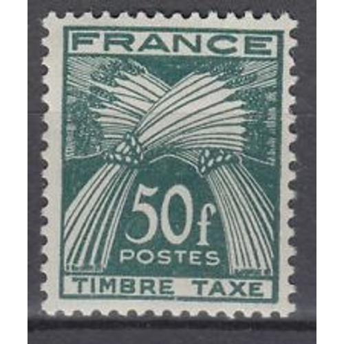 Timbres France 1946 Taxe Neuf ** Yt N° 88 Timbre Taxe Valeur 28.50