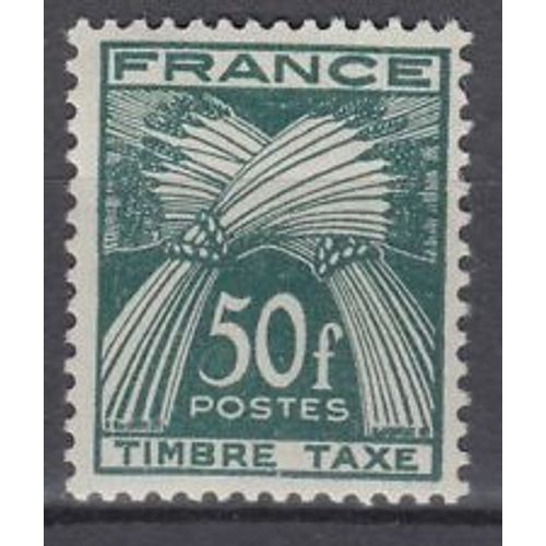 Timbres France 1946 Taxe Neuf ** Yt N° 88 Timbre Taxe Valeur 28.50