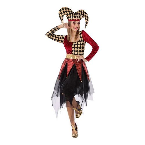 D?Guisement D?Arlequine Rouge Pour Femme (Taille Xxl)