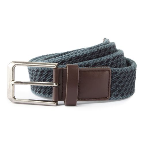 Ceinture Homme Effet D?Lav? Vintage En Toile - Aq905 - Bleu Marine