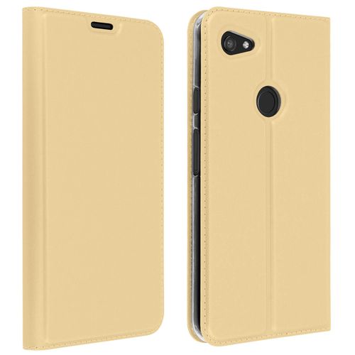 Housse Google Pixel 3a Xl Folio Rangement Carte Fonction Support Or