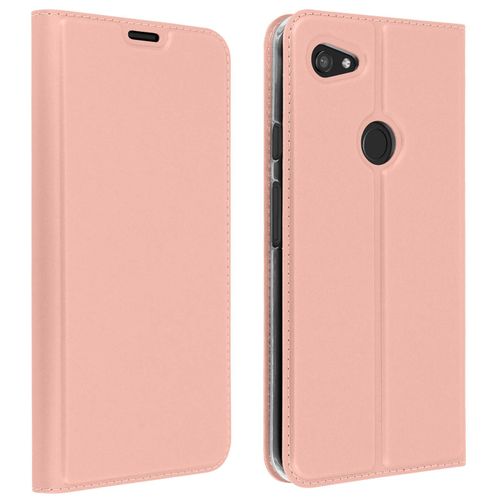 Housse Google Pixel 3a Xl Folio Rangement Carte Fonction Support Rose Gold