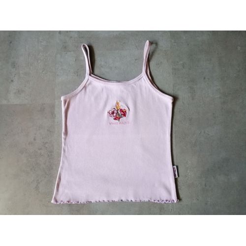 Débardeur Rose Brodé Martinique Taille 12 Ans 100% Girl