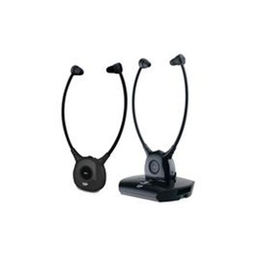 Casque TV Cgv DOLFIN ONYX Duo casques stethoscopiques TV/HiFi sans fil