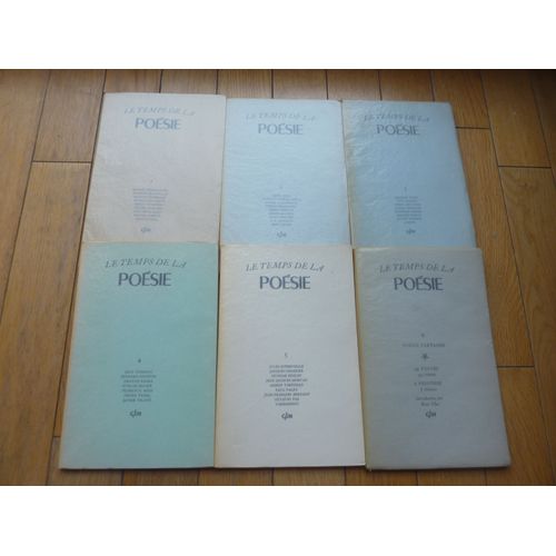 Le Temps De La Poesie 6 Volumes Glm Edition Originale