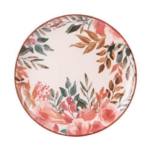 Assiette Plate Pink Flor 27 Cm (Lot De 6)