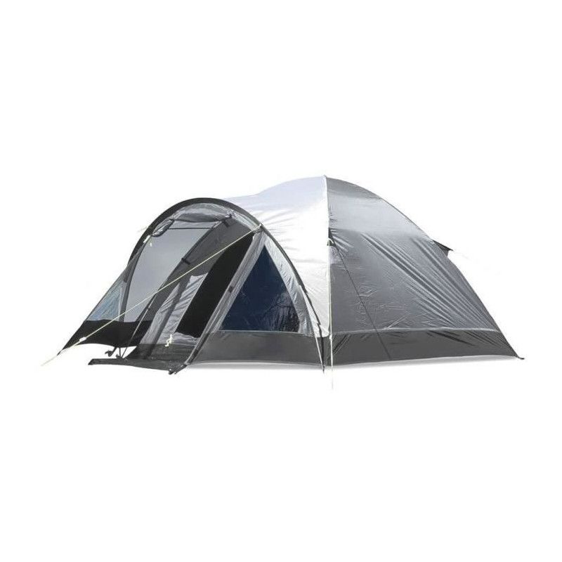 Tente De Camping A Arceaux - 3 Places - Kampa - Brighton 3 - Gris Et Noir