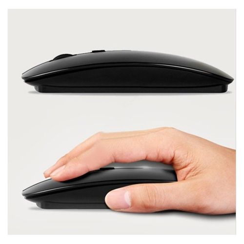 Souris pour PC PACKARD BELL USB Sans Fil Ultra Plate Universelle Capteur Optique 3 Boutons Ordinateur - NOIR