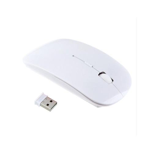 Souris pour PC SONY VAIO USB Sans Fil Ultra Plate Universelle Capteur Optique 3 Boutons Ordinateur - BLANC