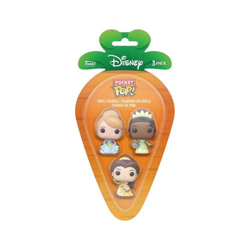 Figurine Funko Pop - Disney Ultimate Princess - Tiana / Belle / Cendrillon (Pâques) - Pack Pocket (76443)