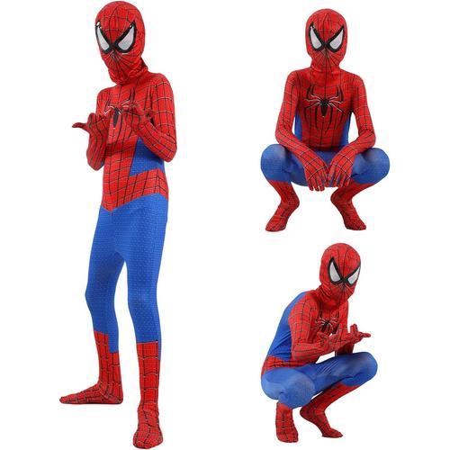 Déguisement Enfant Classique Spider, The First Enfants Cosplay Halloween Body Costume Pour Enfants Unisexe(100-150cm)
