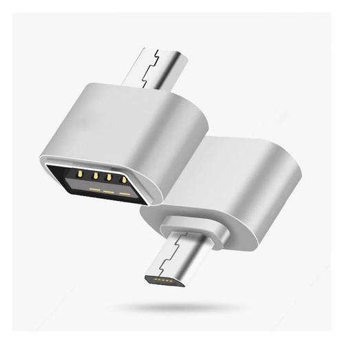 Mini Adaptateur USB/Micro USB Pour HTC Desire 10 lifestyle Android ARGENT Souris Clavier Clef USB Manette