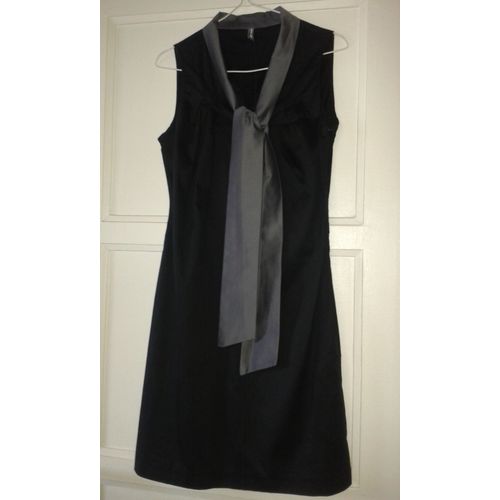 Robe Naf Naf Cotton T 38 Noir Et Gris Neuve
