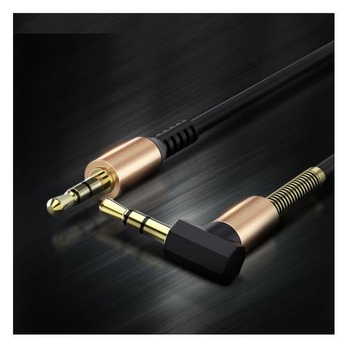 Cable Jack/Jack Accordéon pour MOTOROLA Moto Z Force Smartphone Voiture Musique Audio Double Jack Male 3.5 mm Universel OR