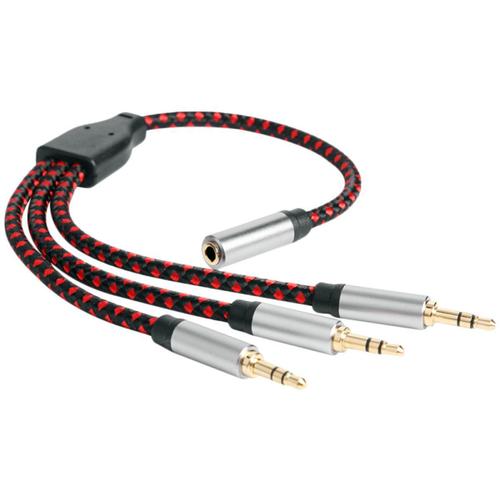 Ligne de partage d'écouteurs rallonge électrique fils de câble d'éclairage de scène câble de liaison audio câble audio casque Ligne audio câble micro distributeur adaptateur type